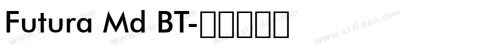 Futura Md BT字体转换